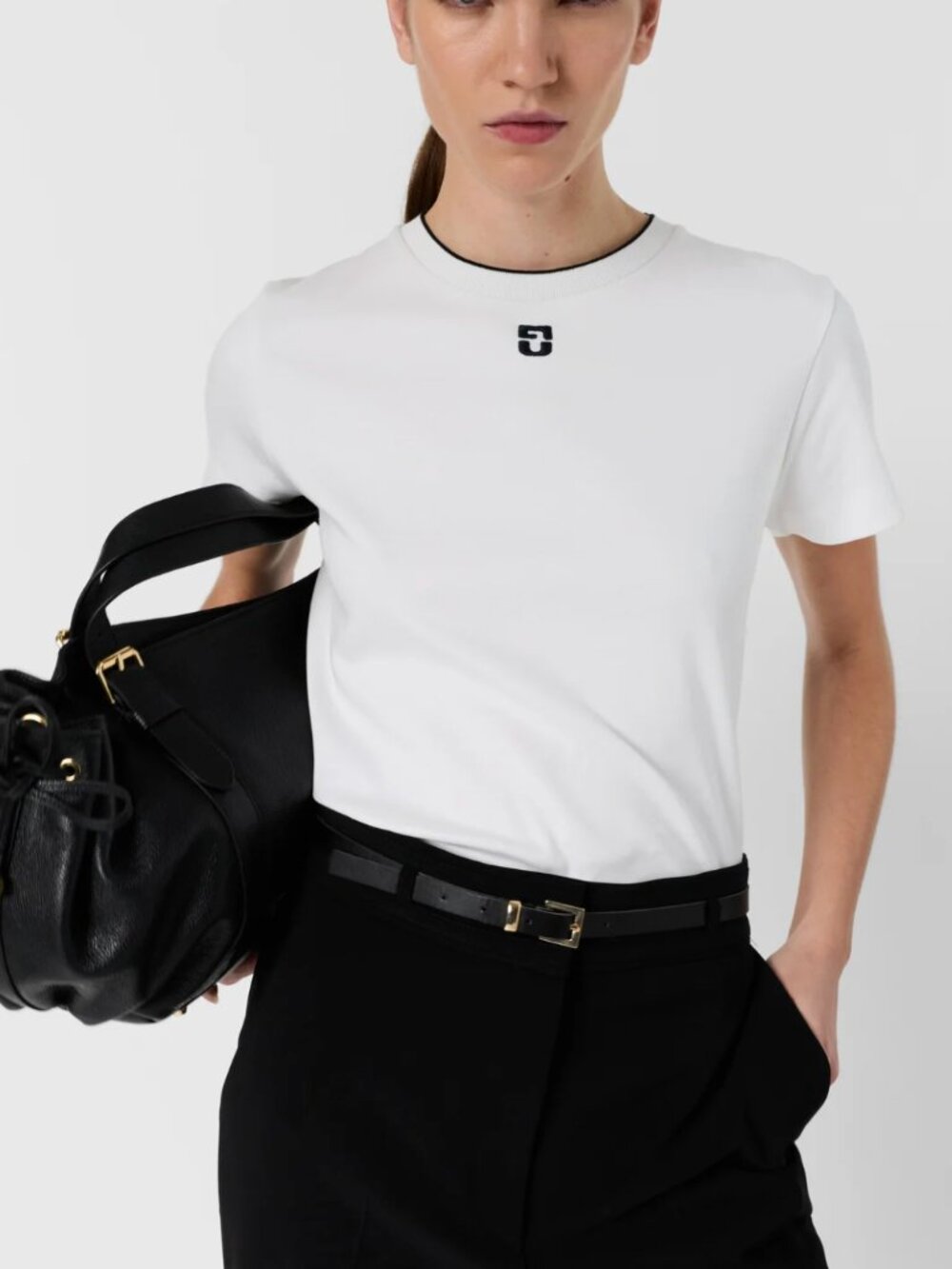 NWT. GERARD DAREL Cotton T-shirt with monogram - MAIANE